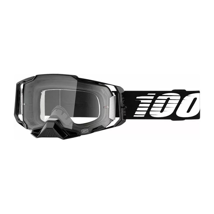 100% MX Goggles Armega Black Clear